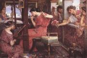 John William Waterhouse Penelope and thte Suitor (mk41) oil painting artist